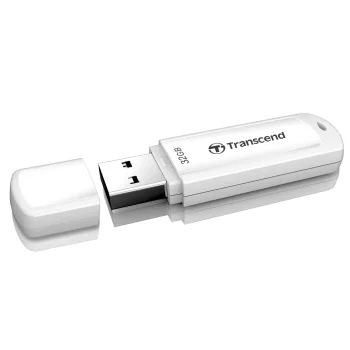 USB zibatmiņa Transcend JetFlash 730 32 GB USB 3.1 Gen 1, balta