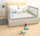 Ecotoys gultas aizsargbarjera bērniem, 180 cm, pelēka/balta