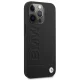 BMW Signature Logo Imprint MagSafe vāciņš iPhone 14 Pro Max - Black