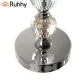 Svečturu komplekts Ruhhy 22314, 3 gab. (28, 34.3, 40.9 cm), sudraba / caurspīdīgs
