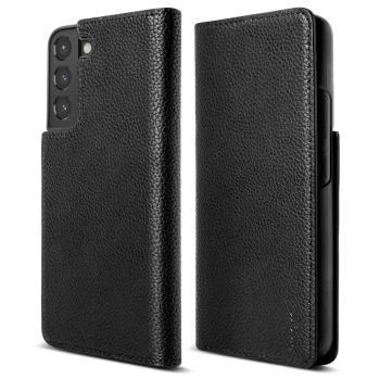 Atverams vāciņš Ringke Folio Signature priekš Samsung Galaxy S22+ (S22 Plus), melns