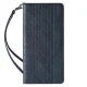 Atverams vāciņš iPhone 14 Magnet Strap Case ar statīvu un siksniņu, zils