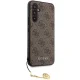 Guess Samsung Galaxy S23 FE vāciņš 4G Charm, brūns