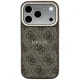 Guess Embossed 4G Classic MagSafe vāciņš priekš iPhone 17 Pro / 18 Pro, brūns
