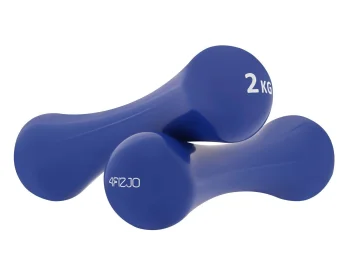 4Fizjo Neoprēna Hanteles Svars Fitnesam Aerobikai Sporta Treniņiem 2 x 2 kg, ZIls | Neoprene Dumbbells Weight for...