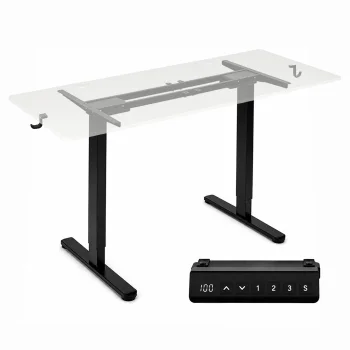 ModernHome elektriski regulējams galda rāmis 72-120 cm, melns