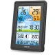 Baldr BD-906 bezvadu meteoroloģiskā stacija, melna