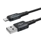 Acefast C4-02 USB uz Lightning kabelis, MFi, 1.2m, 2.4A, melns