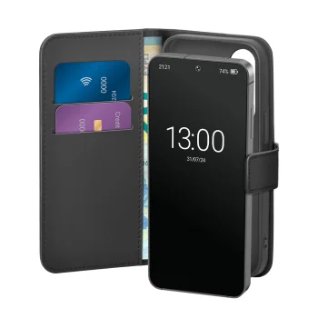 Puro Samsung Galaxy S25 atverams vāciņš maciņš grāmatiņa Booklet Case, melns