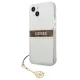 Guess iPhone 13 mini vāciņš 4G Strap Charm, caurspīdīgs