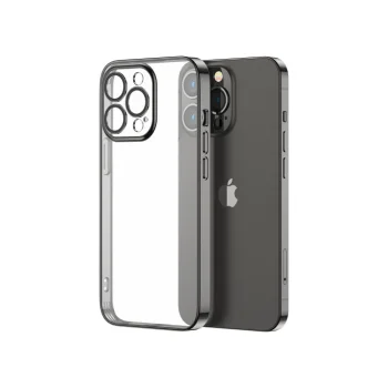 Joyroom 14Q vāciņš iPhone 14 Plus ar metālisku apmali, melns (JR-14Q3)