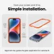 Aizsargstikls Tech-Protect Easy Set+ iPhone 18 Pro ekrānam un kamerai (2+1 gab.)