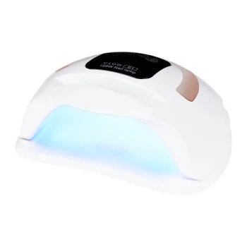 Glow S1 Dual Led UV lampa nagiem 168W, balta / zelta