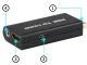 PS2 uz HDMI audio adapteris PlayStation 2 spēlēm, melns