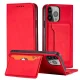 Magnet Card Case iPhone 13 Pro Max maciņš ar karšu turētāju Red