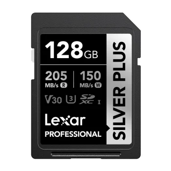 Atmiņas karte Lexar Professional SILVER PLUS SDXC 128GB (LSDSIPL128G-BNNNG)