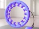 Hula hop riņķis ar svaru un masāžas elementiem, regulējams, violets