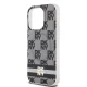DKNY iPhone 14 Pro vāciņš IML Checkered Mono Pattern MagSafe, melns