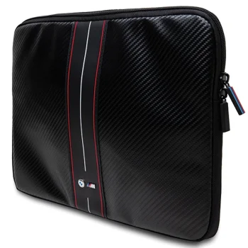 BMW Carbon & Red Stripe aizsargmaciņš 14" portatīvajam datoram, melns
