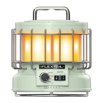 Flextail Max Lantern kempinga lukturis ar gaisa mitrinātāju, Zaļš