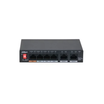 Gigabitu PoE komutators PFS3006-4GT-60 (4x PoE, 2x Uplink, 60W)