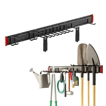 Maclean MC-179 Sienas instrumentu organizators, tērauds, 1222 mm, melns
