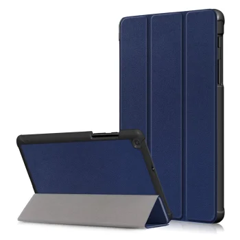 Samsung Galaxy Tab A 8.0'' 2019 (SM-T290, SM-T295) Trifold Stand PU Leather Hard Protective Cover Case, Blue |...