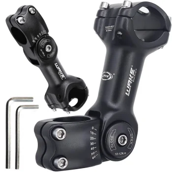 Regulējams velosipēda stūres iznesums AHEAD 28,6 / 31,8 mm, melns
