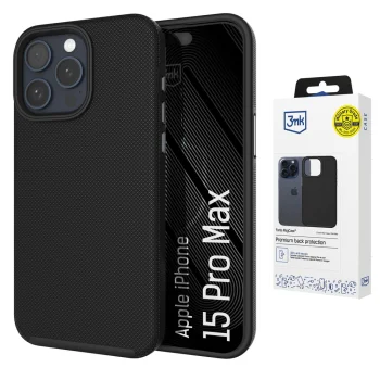 3mk Fortis MagCase vāciņš iPhone 15 Pro Max, melns