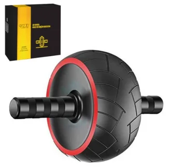 4Fizjo AB Wheel XL vingrošanas rullītis vēdera preses treniņiem, sarkans