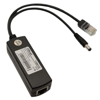 PoE sadalītāja kabelis 100M 12W 5V DC 2.4A (5.5x2.1 mm)