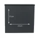Pulksteņa kastīte Strip ar avīžu nodalījumu Antracīta