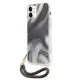 Guess iPhone 12 mini vāciņš Marble Collection, pelēks
