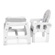 Ricokids 7090 Sinco 5-in-1 barošanas krēsliņš, pelēks