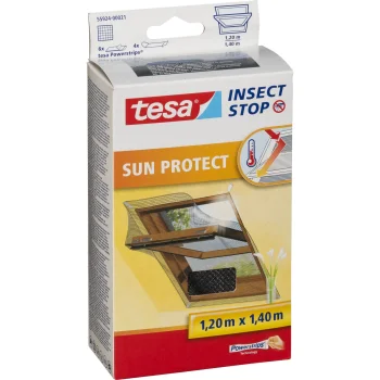 Tesa Insect Stop pretinsektu siets jumta logiem 1.2 x 1.4 m, antracīts
