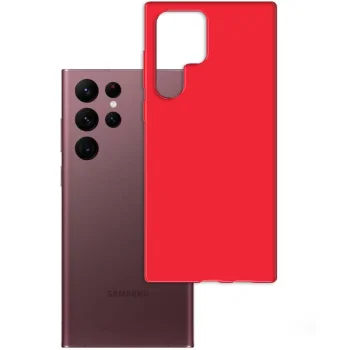 Samsung Galaxy S23 Ultra (SM-S918) 3MK Matt Case Cover, Strawberry | Matēts Telefona Maciņš Vāks Apvalks Bampers
