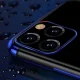 Caurspīdīgs vāciņš iPhone 13 mini Clear Color 0.3mm ar zilu rāmi