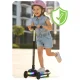 Trīsriteņu balansa skrejritenis bērniem LED Ricokids Glowi, melns