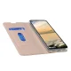 Google Pixel 5a 5G Magnetic PU Leather Phone Stand Card Slot Case Book Cover, Rose Gold | Telefona Vāciņš Maciņš...
