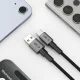 Tech-Protect UltraBoost DNA USB-A uz USB-C kabelis, 15W, 3A, 200cm, pelēks