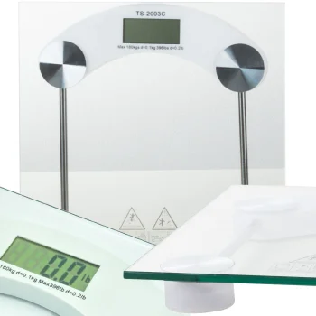 Elektroniskie vannas istabas svari līdz 180 kg, LCD, rūdīts stikls, caurspīdīgi