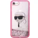Karl Lagerfeld iPhone 7/8/SE 2020/2022 vāciņš KLHCI8LNKHCP Rozā