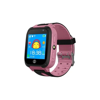 Viedpulkstenis bērniem Forever PhoneMe KW-55 ar SOS un LBS, rozā