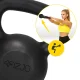 Čuguna svarbumba 4FIZJO Kettlebell 24 kg, melna