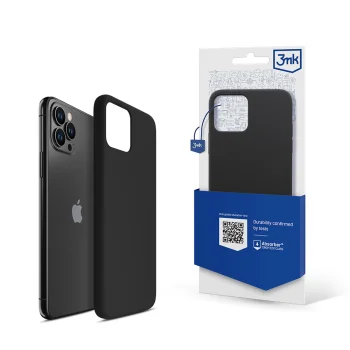 3Mk Protection Silicone Case vāciņš Apple iPhone 11 Pro Max, Melns