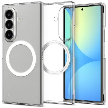 Spigen AirSkin MagFit vāciņš Samsung Galaxy Z Fold 8 Ultra, caurspīdīgs un balts