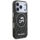 Karl Lagerfeld IML Glitter Karl & Choupette MagSafe vāciņš iPhone 17 Pro, melns