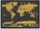 Nokasāmā Ceļotāja Pasaules Karte Plakāts Skrāpējama 82 x 59 cm | Scratch off World Map Poster Traveler Gift