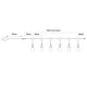 Forever Light FLM-200 LED Virtene 7.2m 10x E27 S14 (Silti Balta)