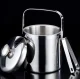 Ledus Spainis Trauks ar Vāku, Standziņām un Karoti, 1.3L | Ice Bucket with Tongs